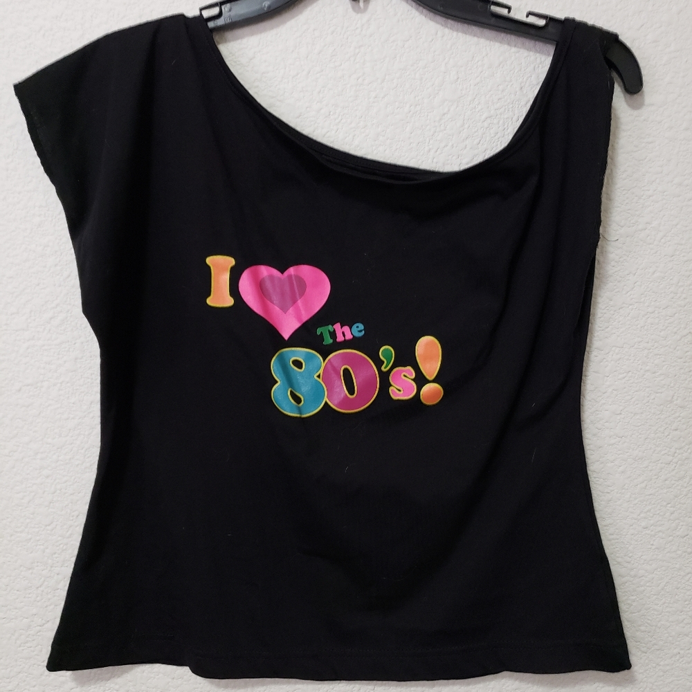 Cute, I Love the 80's one shoulder